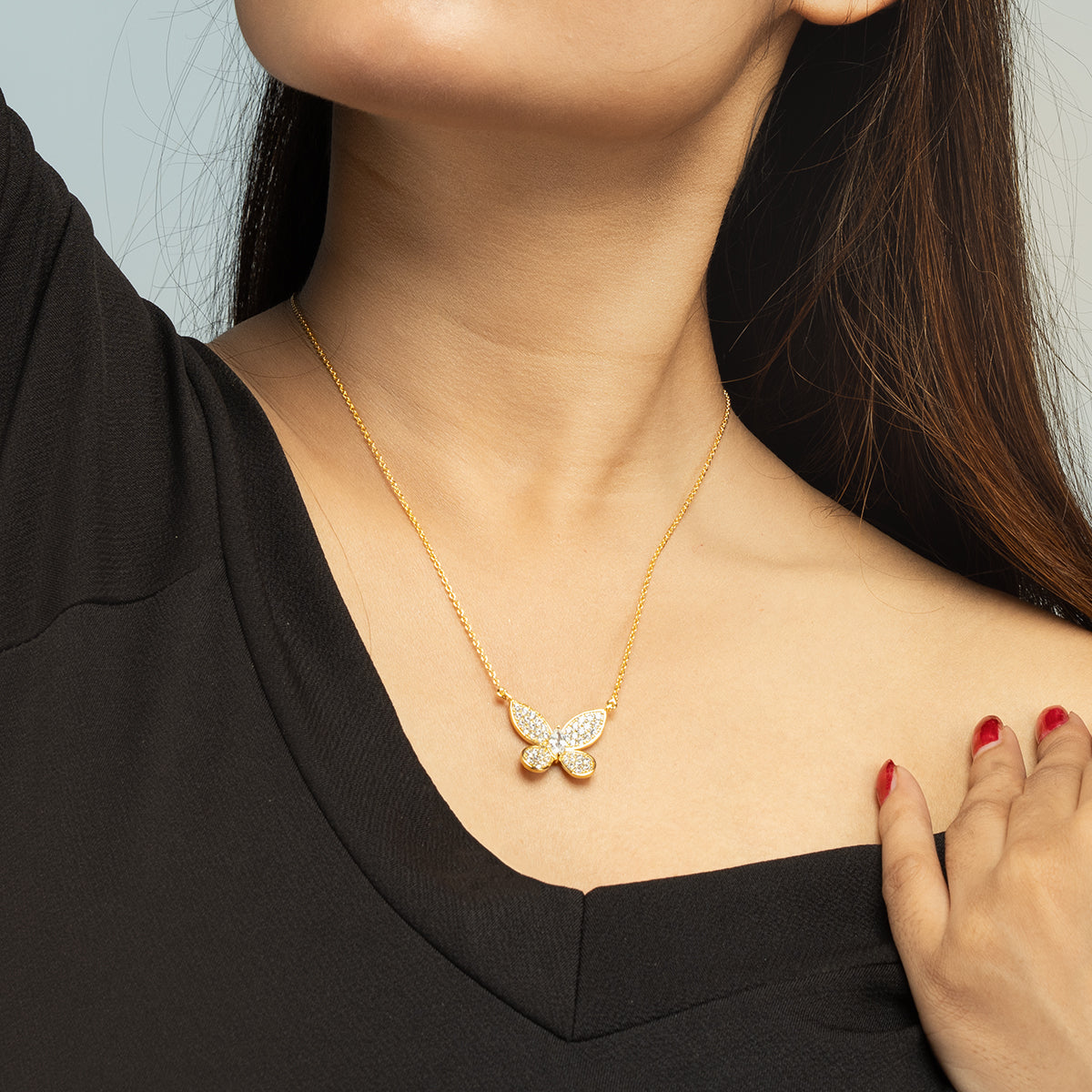 Sparkling Butterfly Pendant - Gulban Signature