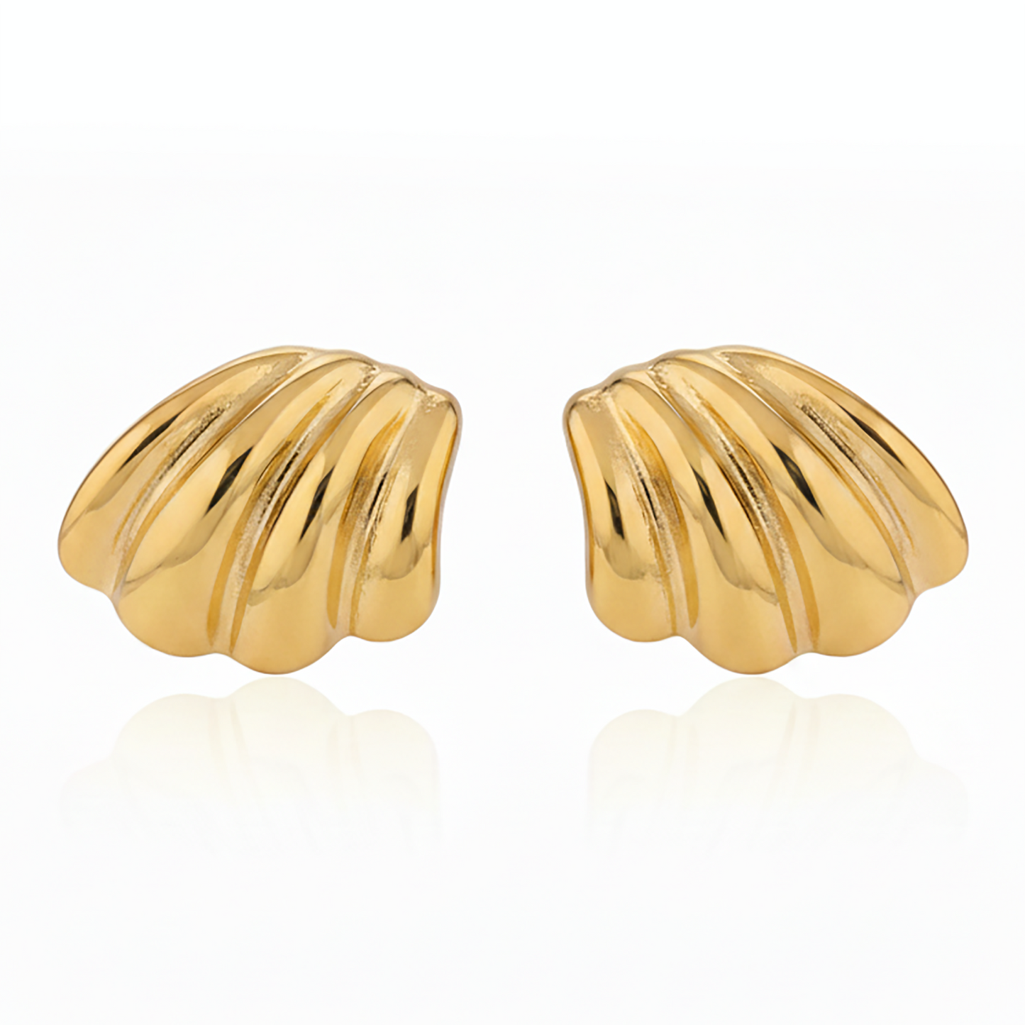 Gold wing earrings on Gulban Demi Fine Jewellery